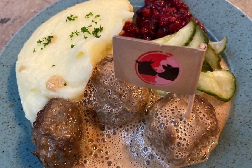 Swedish Meatballs with Lingonberries and Pickled Cucumber 3