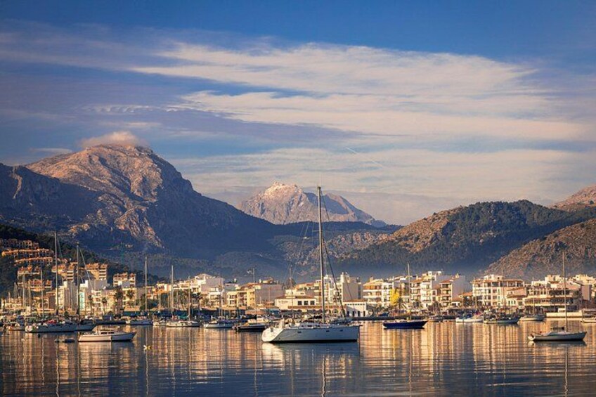 Port Pollença, where you will be embarking on a boat cruise along the coast towards Formentor. 1