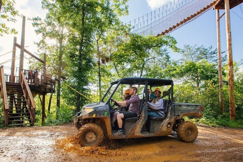 Scenic ATV Ride to the Start of MountainTop Zipline Course