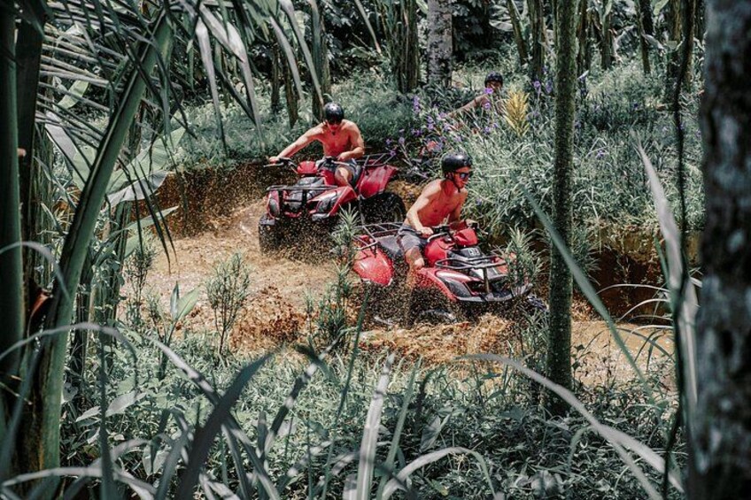 Ubud ATV Adventure Through Gorilla Statue, Tunnel, Jungle Trek 4