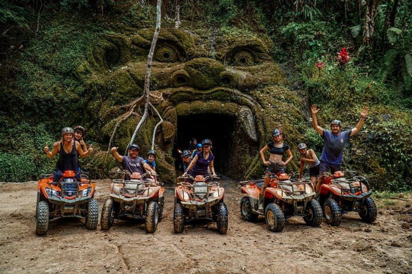 Ubud ATV Adventure Through Gorilla Statue, Tunnel, Jungle Trek 3