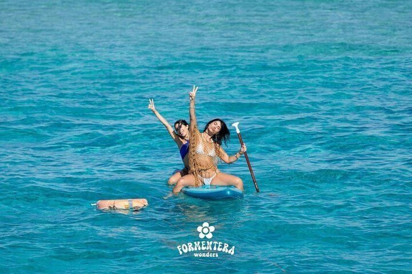 Ibiza: Formentera Boat Trip with Open Bar, Paella & Sunset Party 4