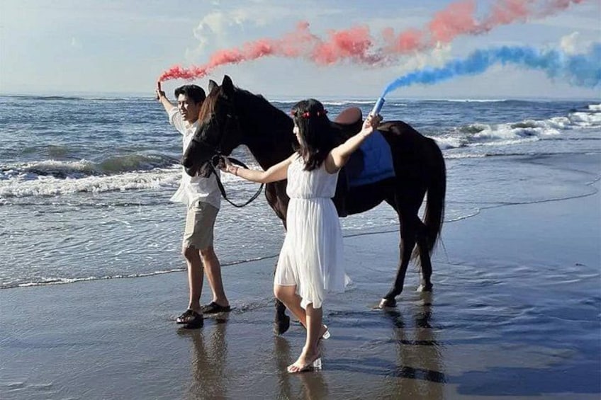Horseback Riding on the Beach in Bali 3