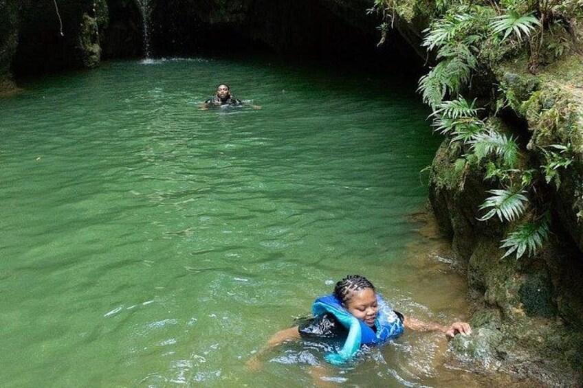 Cave, Waterfall and River Adventure in Charco Azul from San Juan 2