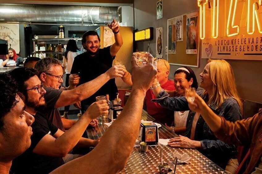 Night Tacos and Mezcal Crawl in Mexico with Guide 1