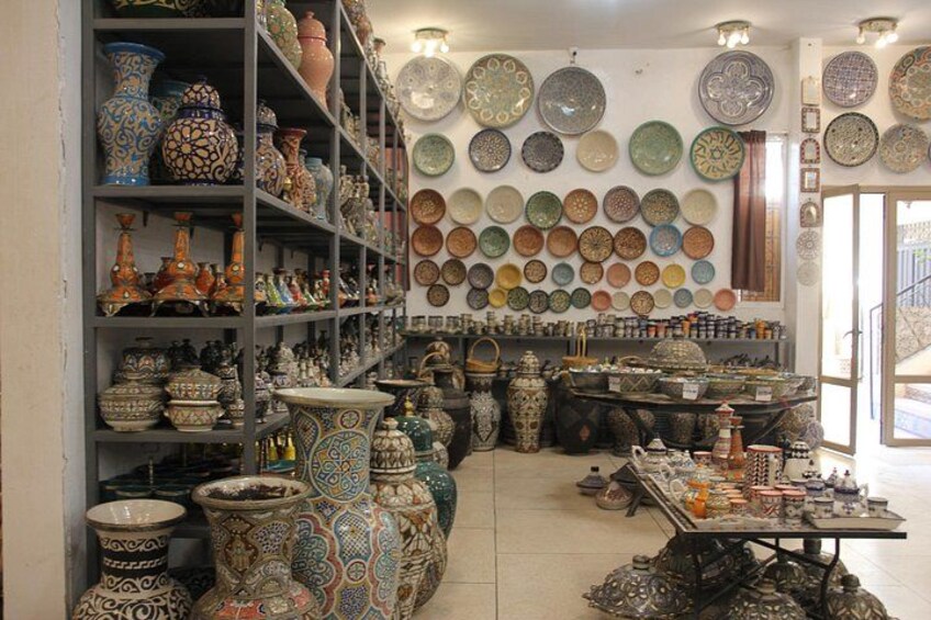 Shopping and Factory Tour of Pottery and Zellige Mosaics in Fes 1