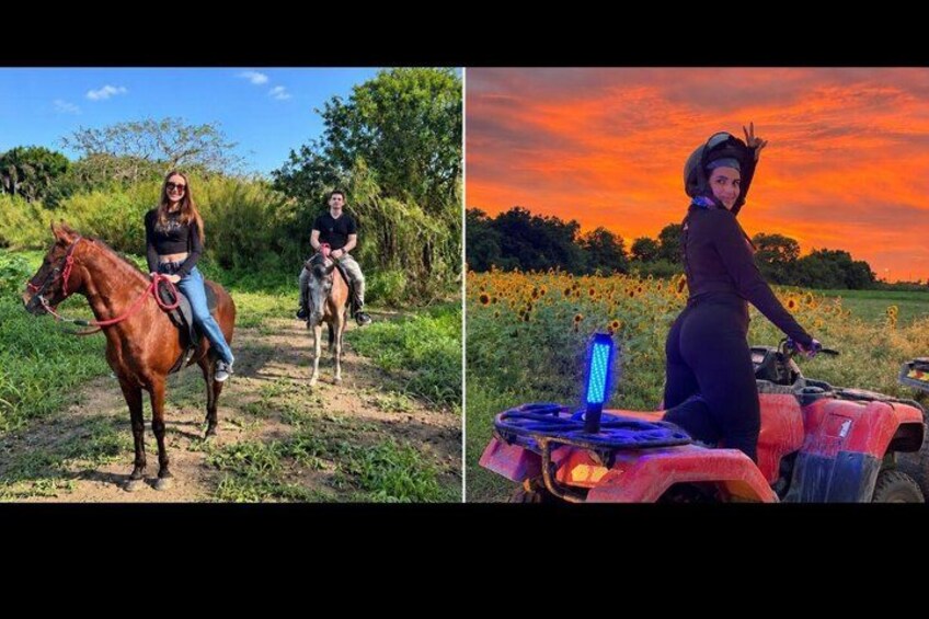 1 hour of ATV and 1 hour horse ride with free videos and pictures 1