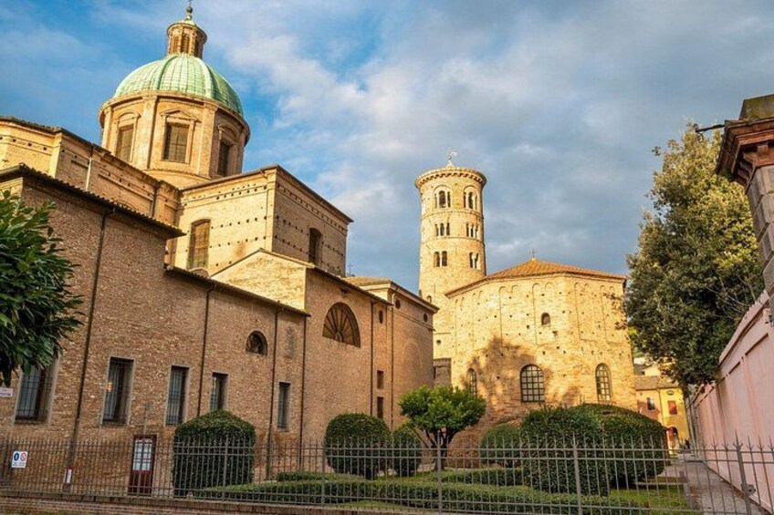 A historic building with a dome and a bell tower. 5