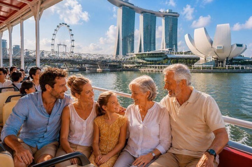 Singapore River Cruise and 2 Must-see Water Light Shows 2