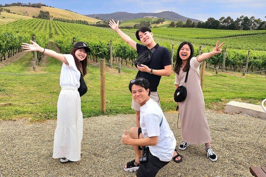 Small group wine tasting with stunning valley backdrop 4