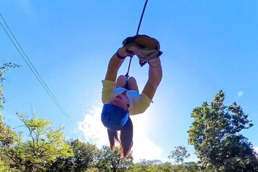 Zipline adventure over the Colorado River Canyon, flying above the rainforest with panoramic views and pure adrenaline in Guanacaste. 4