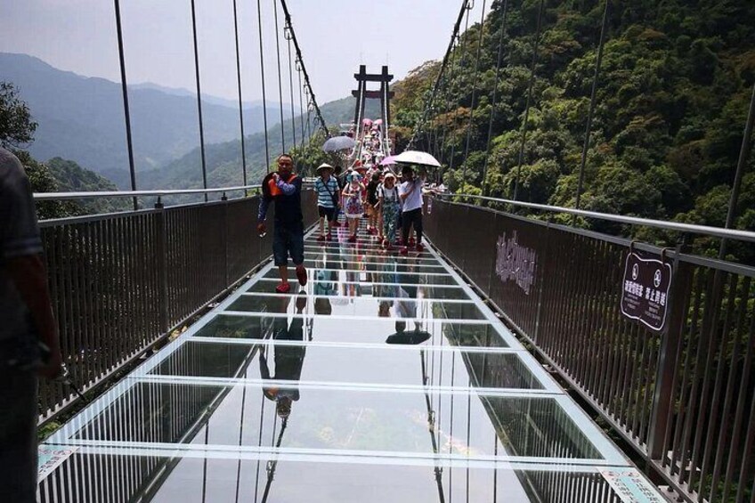 Thrilling Glass Bridge Experience at Gulong Gorge from Guangzhou 2