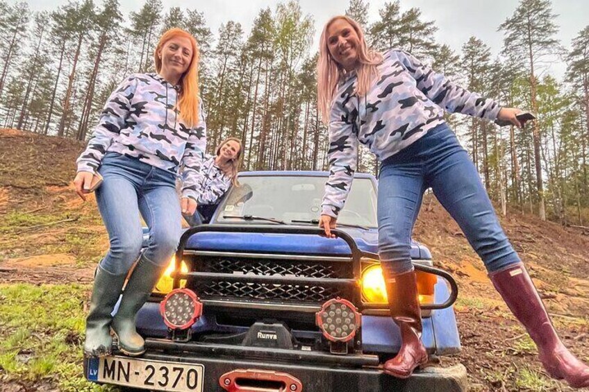 Off-Road Adventure in the Forest with Pick-Up from Riga