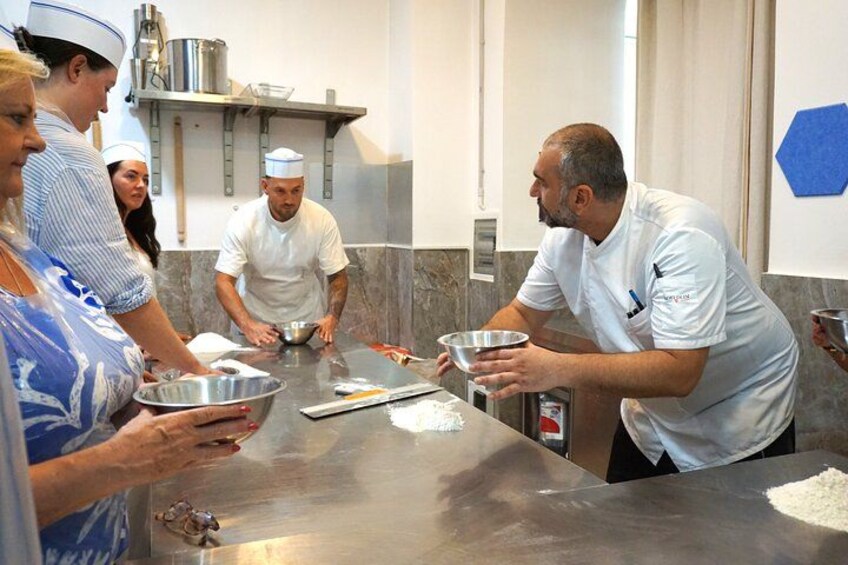 Let's start preparing the dough. 3
