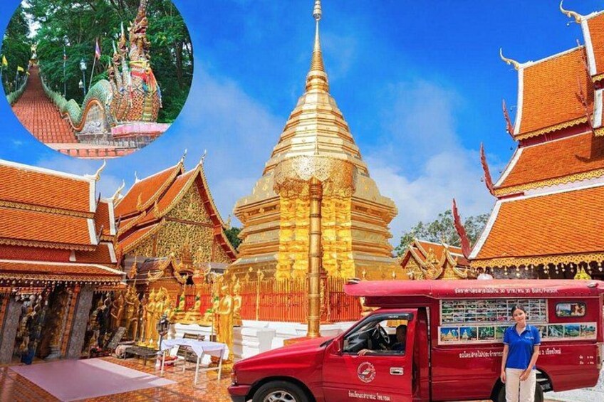 Doi Suthep Temple Tour by Local Red Car – 3 Hours Experience 3