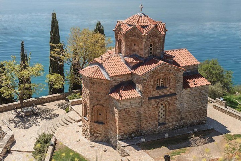 St. John Church with Ohrid lake on the background 2