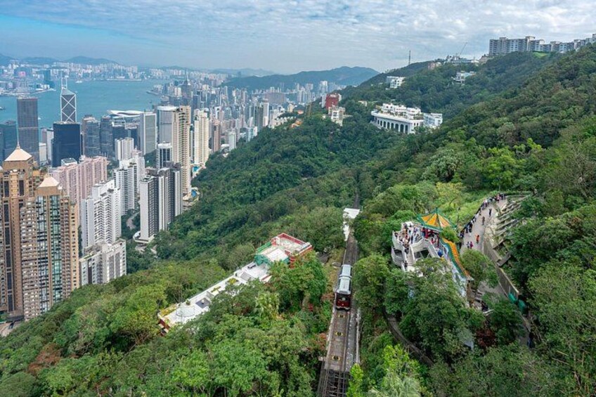 The tram ride provides breathtaking views of Hong Kong 2