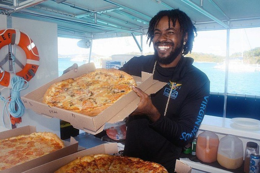 St. James Snorkel & Pizza Pi Lunch 1