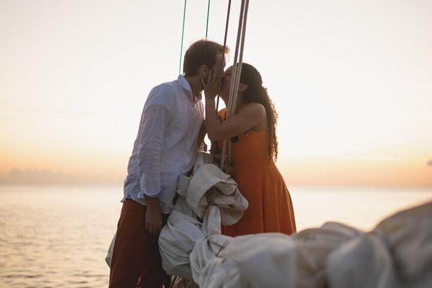 Sunset & Champagne Cruise on a Classic Schooner with boat dogs 3