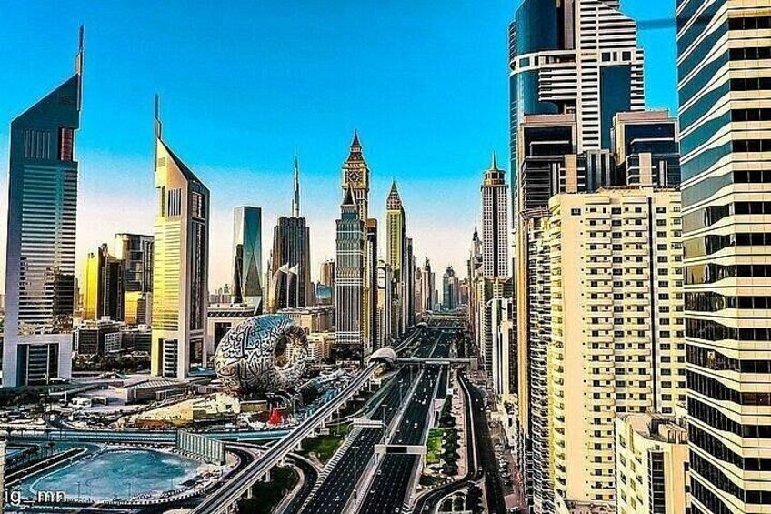 Dubai City Tour and Dubai Marina Dhow Cruise Combo 2