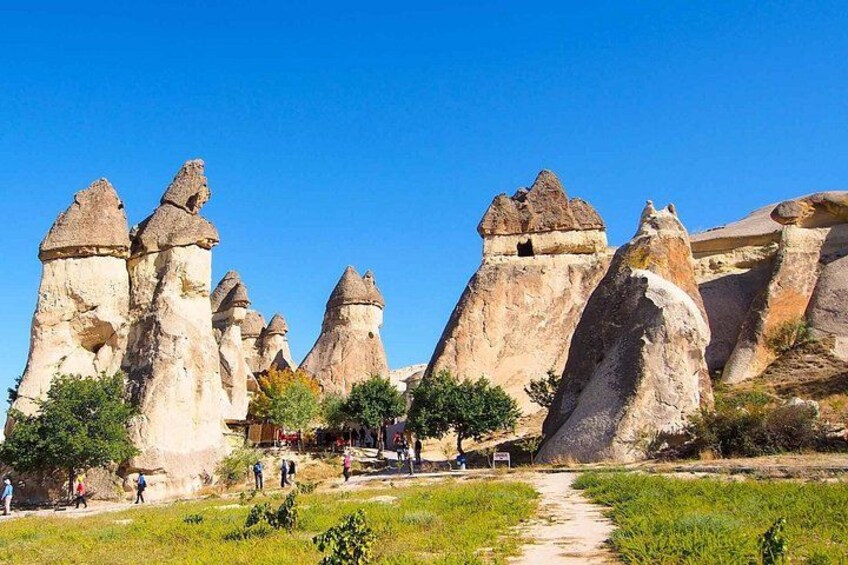 Rock formations with a clear sky. 4