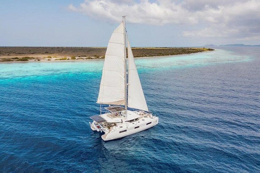 Shared Sail and Snorkel Catamaran Tour in Caribbean Netherlands 1