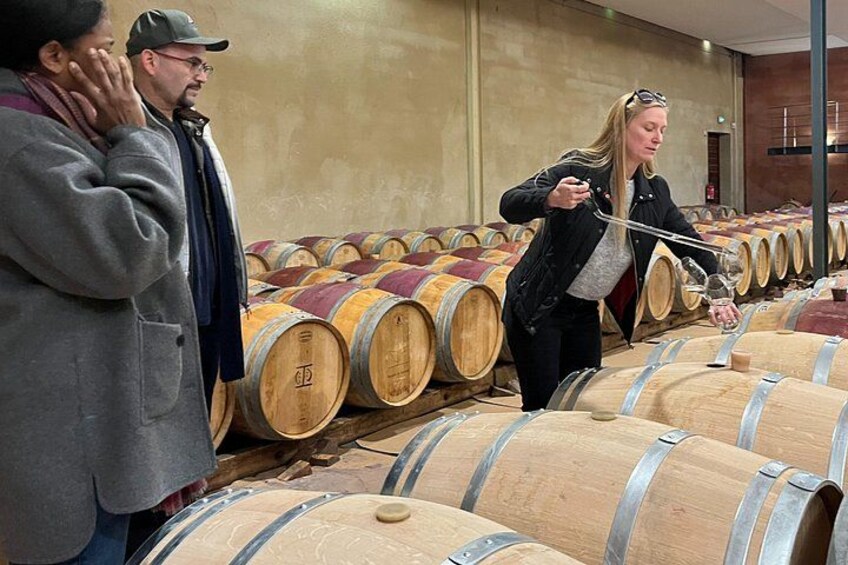 Wine tasting red wine Margaux 4