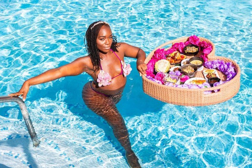 Curacao Floating Breakfast Photoshoot free Drone Videos & Mimosas 4