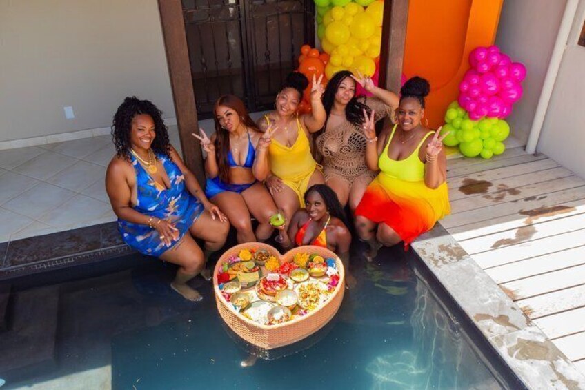Curacao Floating Breakfast Photoshoot free Drone Videos & Mimosas 2