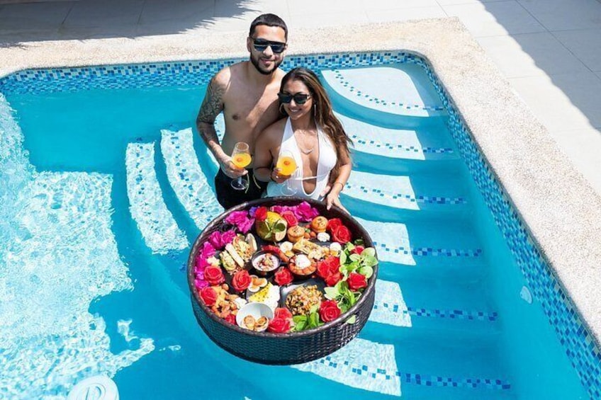 Curacao Floating Breakfast Photoshoot free Drone Videos & Mimosas 2