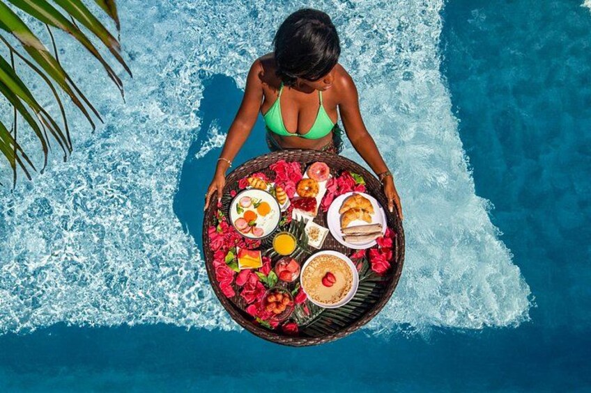 Curacao Floating Breakfast Photoshoot free Drone Videos & Mimosas 5