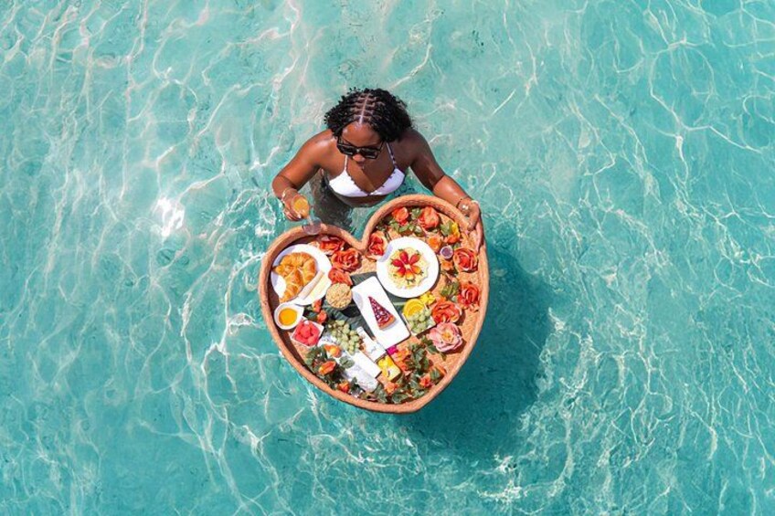 Curacao Floating Breakfast Photoshoot free Drone Videos & Mimosas 4