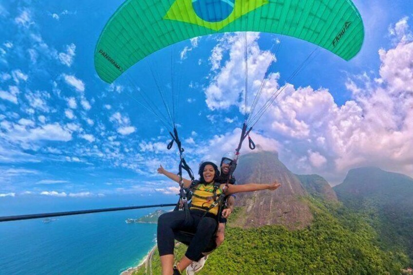 Delta and parapent double wing flight in Rio de Janeiro with video 5
