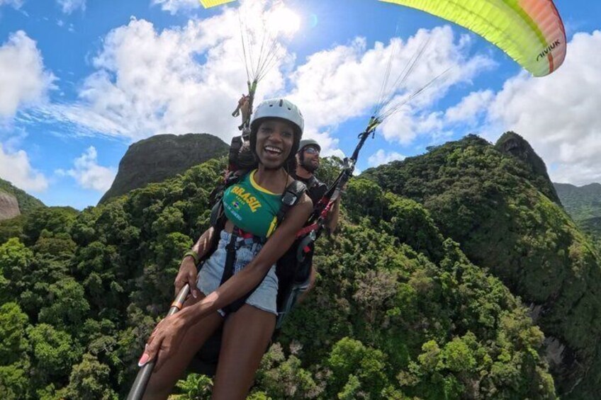 Delta and parapent double wing flight in Rio de Janeiro with video 4