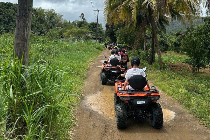 St Lucia ATV Tour : Waterfall, Plantation, Beach and Distillery 4