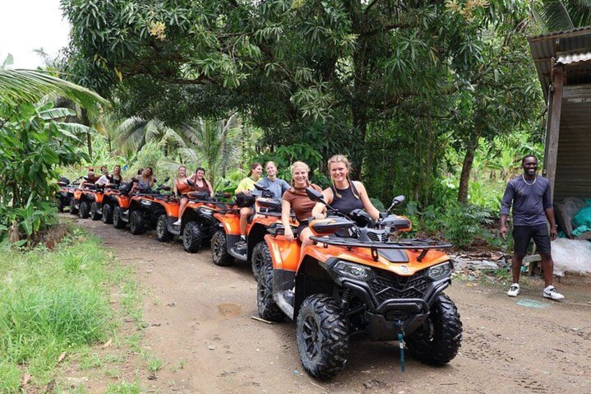 St Lucia ATV Tour : Waterfall, Plantation, Beach and Distillery 1