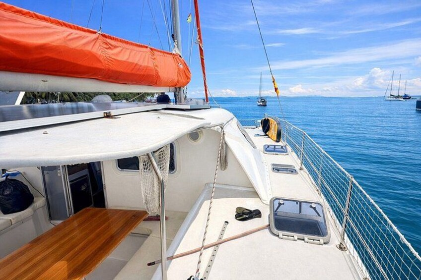 Full-Day Caribbean Catamaran Cruise: Beaches, Snorkeling & Lunch 1