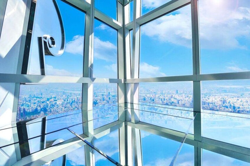 Un edificio de gran altura con fachada de vidrio y vista panorámica de la ciudad. 5