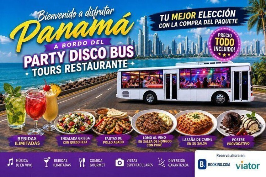 Party Disco Bus Tour Restaurant (ALL INCLUSIVE PRICE) 2