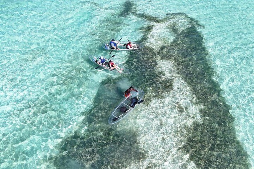Private Eco- Tourism Clear kayak tour Grand Turk with drone photo 3