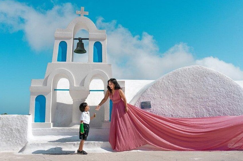 Rental Flying Dress Photoshoot Santorini 2
