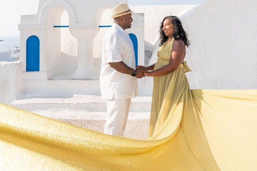 Rental Flying Dress Photoshoot Santorini 4