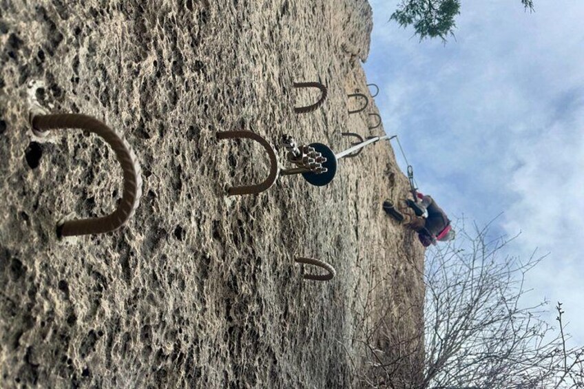 The start of the Wind River Via Ferrata 2
