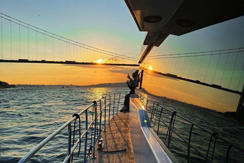 Cruising into the Istanbul sunset on the magical Bosphorus. 1