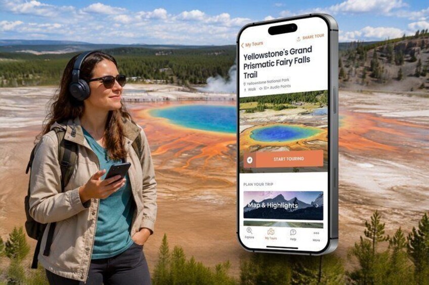 Self-Guided Audio Walking Tour to Grand Prismatic Overlook 2