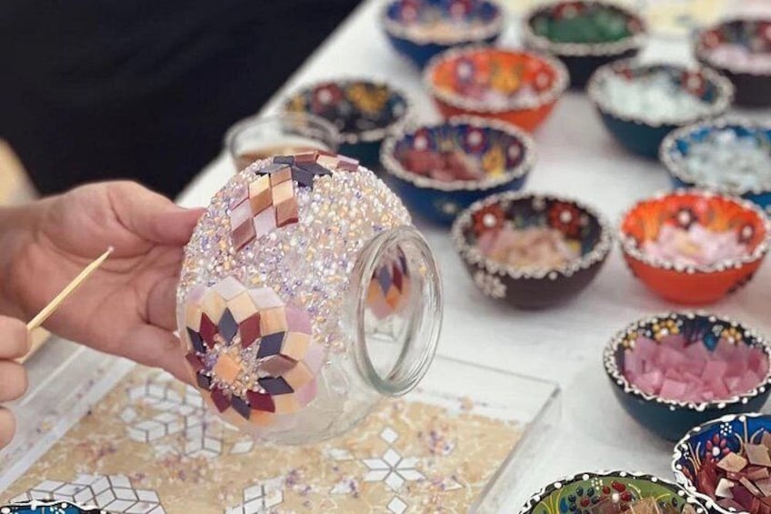 Turkish Mosaic Lamp Making Workshop 4