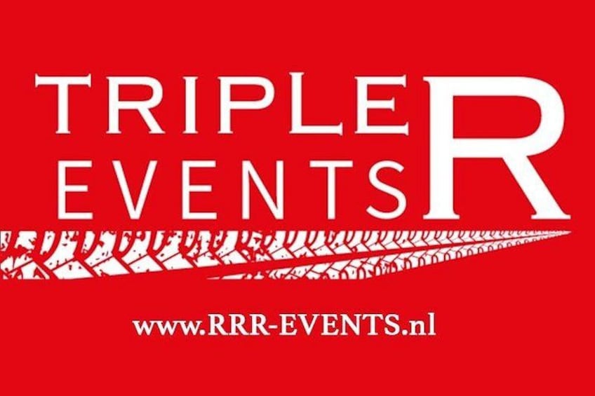 The text 'TRIPLE EVENTS' and a website address 'www.RRR-EVENTS.nl' on a red background. 2