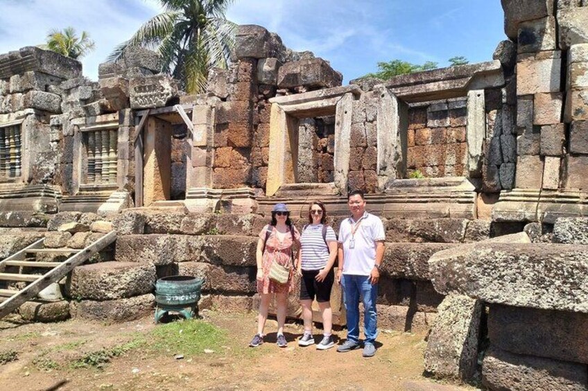 Ancient stone ruins with steps and columns. 2