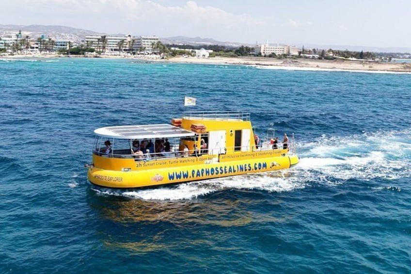 Paphos Yellow Submarine Cruise with Swimming and Drinks 2