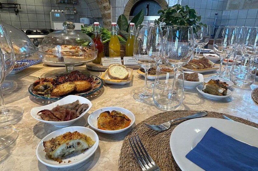 Homemade restaurant at Tenute Baglio Passofondo 2